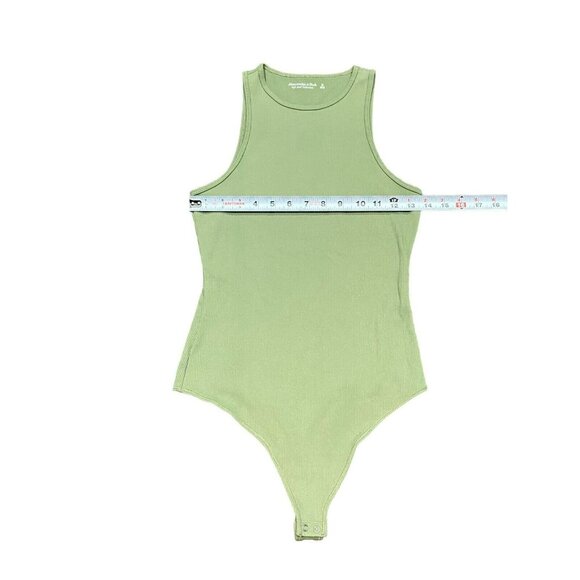 Abercrombie & Fitch Soft AF Collection Size Womens Medium Green Ribbed Tank - Picture 4 of 8